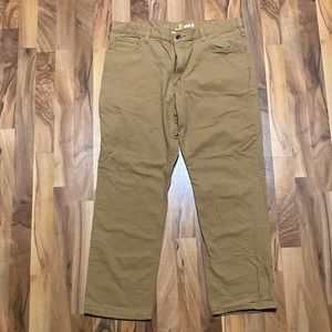Carhartt Mens Tan Duck Canvas Relaxed Fit Pants Size 40x30